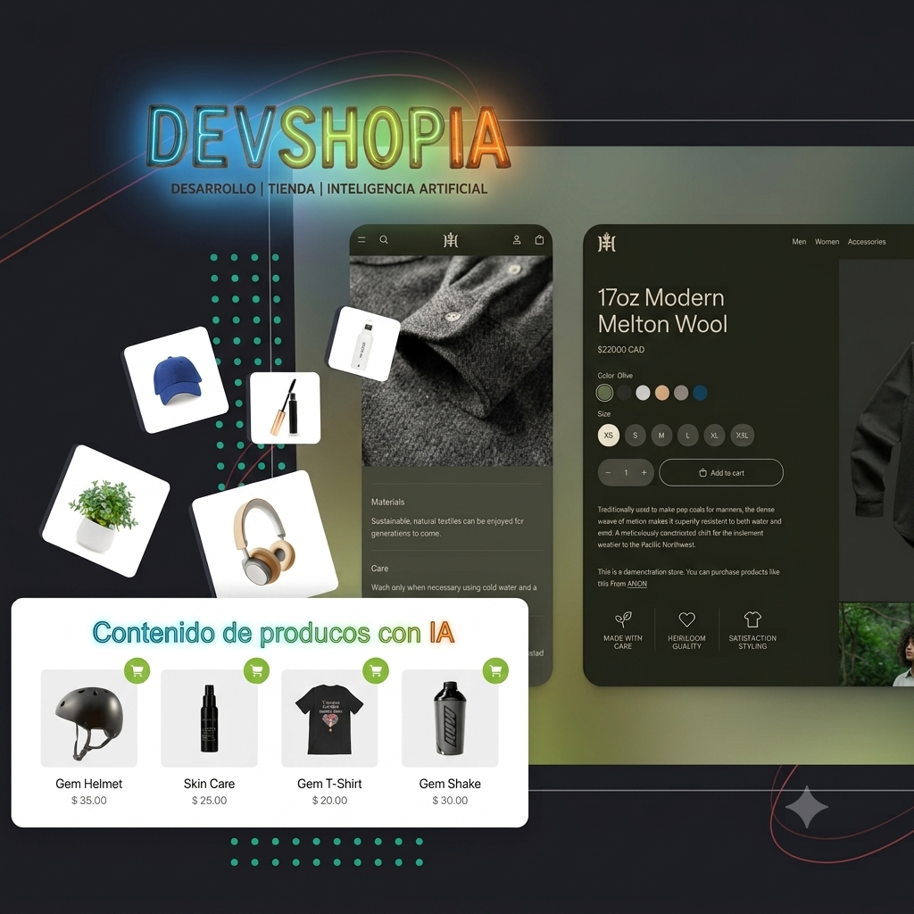 Contenido de productos con IA para ecommerce